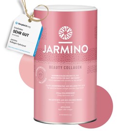 JARMINO Collagen Peptides with Hyaluronic Acid, Collagen Powder with Vitamin C, Biotin, Zinc, Collagen Hydrolysate, Collagen Powder for Radiant Skin, Healthy Hair and Strong Nails, 450 g