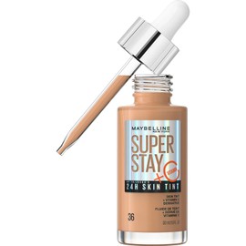 Maybelline New York Foundation, Long-Lasting Makeup with Vitamin C, Vegan Formula, Super Stay Skin Tint, No. 36