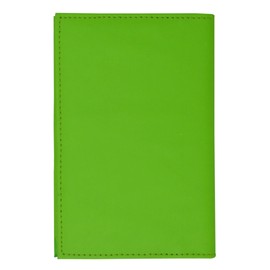 Genuine Leather USA Gold Logo Passport Cover Holder for Travel (Lime Green)