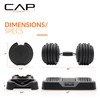 CAP Barbell ADJUSTABELL® 25 lb Pair of Adjustable Dumbbells with