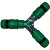 Snap On 3 Way Garden Hose Splitter INLINE with 2