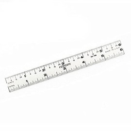 Fairgate 6" Standard Aluminum English Ruler 20-106 Made in USA