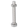 uxcell M8 x 55mm Hex Head Screws Bolts, Nuts, Flat