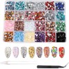 6000 Pieces Rhinestones for Nails, BetterJonny Rhinestones for Crafts, 5
