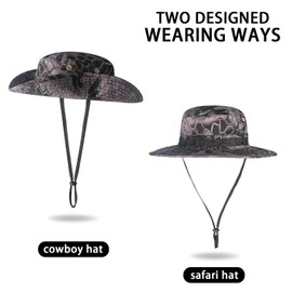Sun Hats for Men Women Bucket Hat UPF 50+ UV Protection Boonie Hat for Safari Fishing Hiking Garden Beach