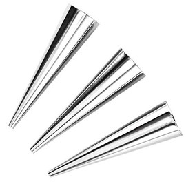 Aeyistry 6Pack Cream Horn Molds,Stainless Steel Cone Tubular Shaped Mold for Cannoli Tubes Croissant for Kitchen, Party, Baking Waffle