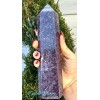 3 Pcs Large Natural Lepidolite Obelisk Tower Point Crystal Energy