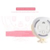 Cartoon Cute Bird Night Light Alarm Clock Silicone Touch USB
