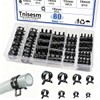 Tnisesm 80Pcs Spring Band Hose Clamps Assortment kits Silicone Vacuum