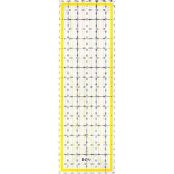 Breman Precision Quilting Ruler - 6x18 Inch Clear Acrylic Ruler