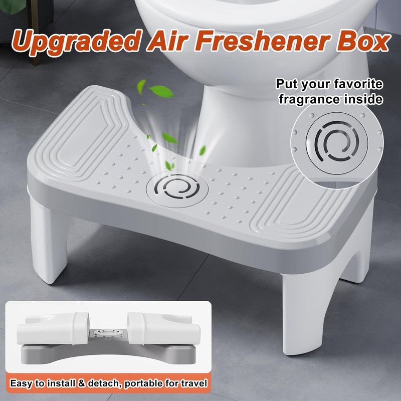 Recximi Toilet Stool Squat Adult, Pooping Foot Stool for Adults,