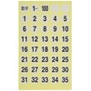 A-One 08080-3P Special Label, Number, White, Round 0.6 inch (15