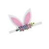 BBTDIN Easter Flower Headband Bunny with Bow Easter Rabbit Ear