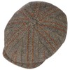 Stetson Hatteras Herringbone Stripe Flat Cap - Striped Hat -