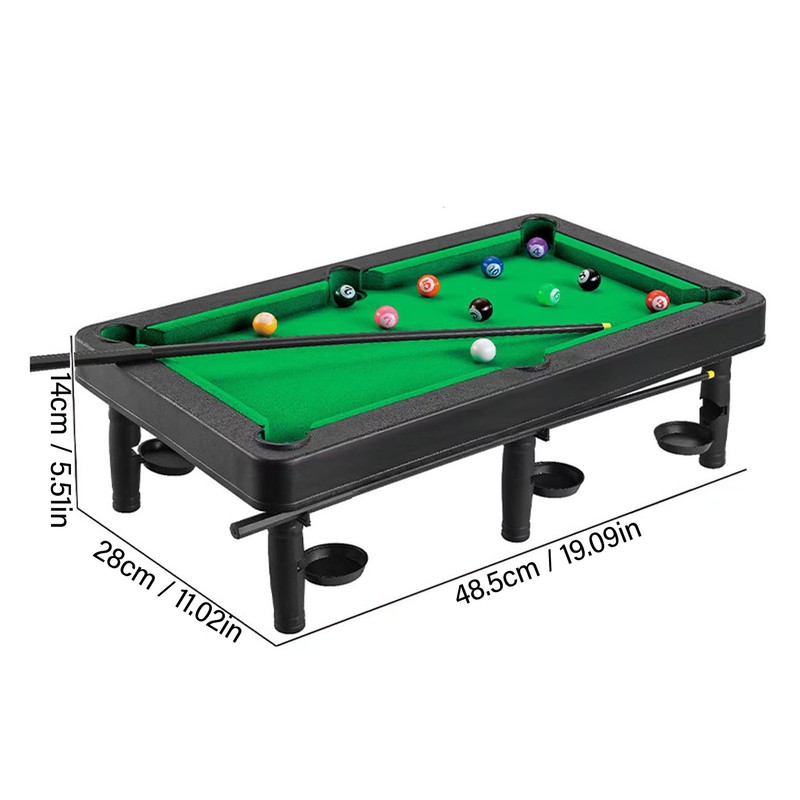 Kids Pool Game Table High Simulation Interactive Miniature Billiard Pool