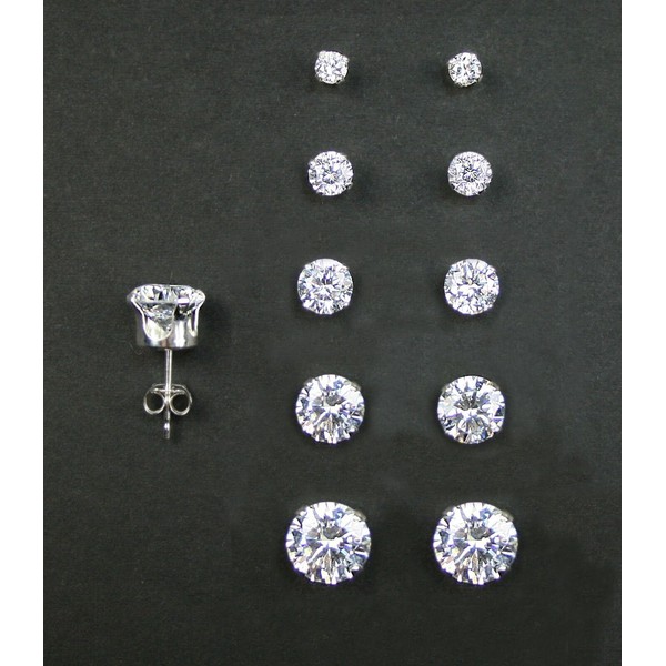 BoboLry Set of 5 Pairs (RD2mm, 3mm, 4mm, 5mm, and