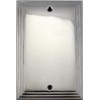 Polished Nickel Deco Step Style 1 Gang Blank Switch Plate