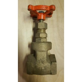 Stockham New Stockham B-16 1-1/4" Threaded End Brass Gate Valve
