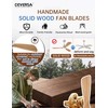 Ceversa 52 Inch Natural Wood Ceiling fans with Lights and