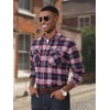 MAGNIVIT Men's Button Down Regular Fit Long Sleeve Plaid Flannel