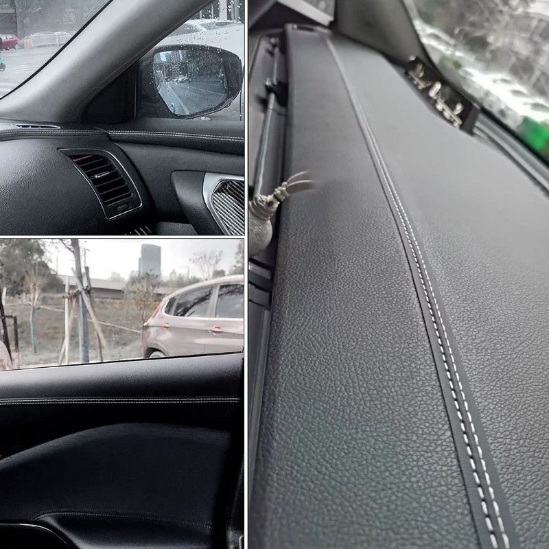 XmuxHai 13.12FT(4M)Automobile interior trim strip leather decorative line,Universal Car Imitation