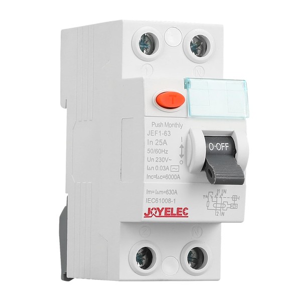 JOYELEC Differential Circuit Breaker, Protection Against Loss of Circuit, Short