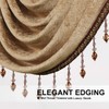 ELKCA Double-Sided Chenille Valance for Living Room Coffee Curtains Valance