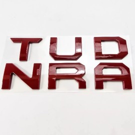 AMP 3D Dark Red ABS Emblem Fit TOYOTA 2022 2023 TUNDRA Raised Front Grill Letters
