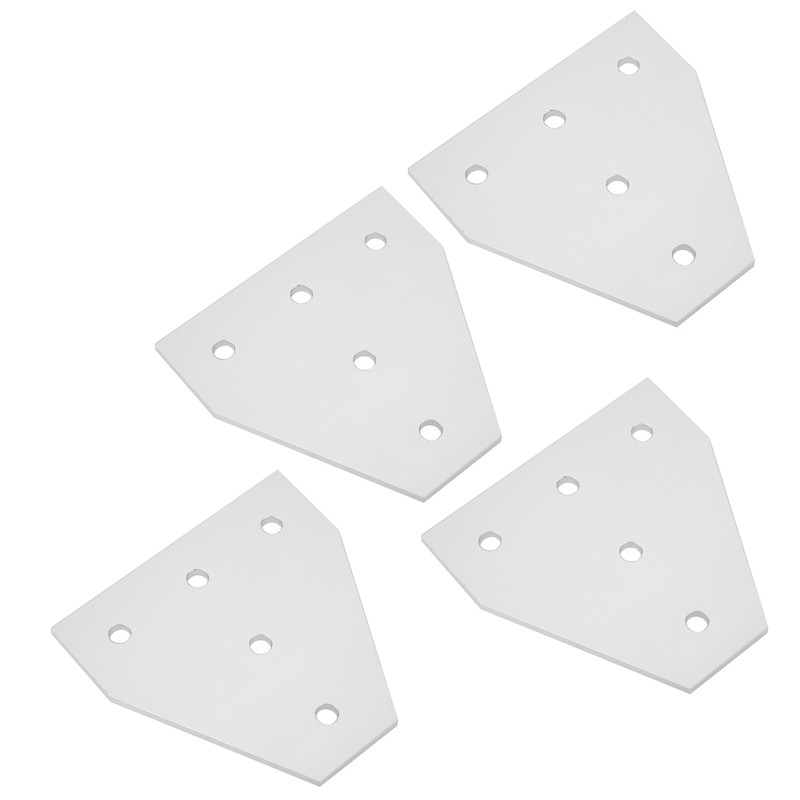 203040 T Shape Joining Plate Aluminium Alloy 5‑Hole Joint Bracket