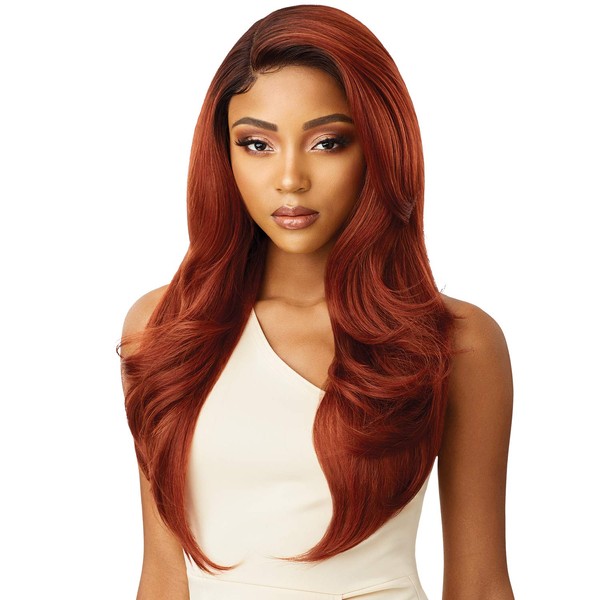 Premium Swiss Lace Front Wig Melted Hairline CATALINA Ear-to-Ear Soft Lace Pre-attached Elastic band (DRFZGR)