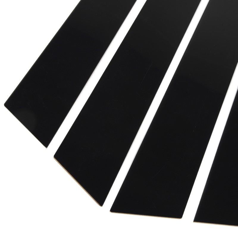 4pcs Window Pillar Post Trim Anti Scratch Glossy Black B