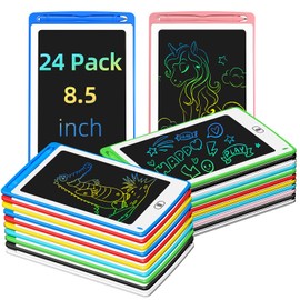 LCD Writing Tablet for Kids, 8.5 Inch Colorful Doodle Board Drawing Tablet, Educational Learning Toys Birthday Gifts for Boys Girls Age 3 4 5 6 7 8 (24 Pack)