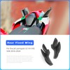 Motorcycle Rear Tail Spoiler Wing Fairing,ABS Carbon Fiber, Compatible with