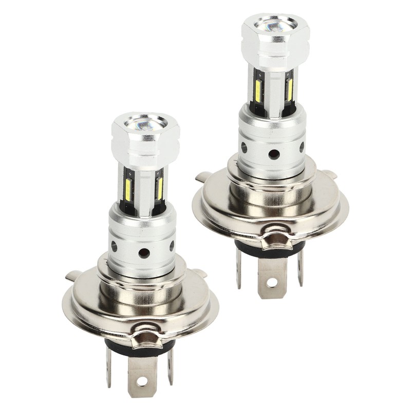 2 Pcs 100W H4 LED Motorcycle Headlight Bulb 360 Degree