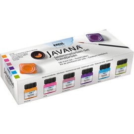 Javana Silk Painting, Creative Set with 6 different colours