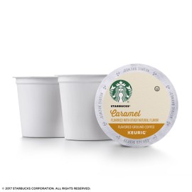 Starbucks Caramel Flavored Medium Roast Single Cup Coffee for Keurig Brewers, 4 Boxes of 24 (96 Total K-Cup Pods)