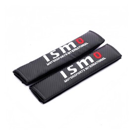 Poecar Seatbelt Pad Shoulder Cover Soft Material Embroidered Carbon-Look 2-Piece Set - NISMO Style Design Compatible with Nissan Vehicles (Third-Party Product)