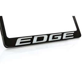 Ford Edge Black Coated Metal License Plate Frame Holder