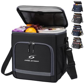 Maelstrom Lunch Box for Men,Insulated Lunch Bag Women/Men,Leakproof Lunch Cooler Bag,Lunch Tote Bag for Work,Small,Black