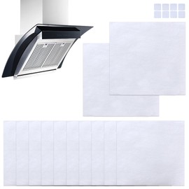 12 Pcs Cooker Hood Filter Paper, 44 * 46cm Extractor Fan Filters With Good Heat Resistance, Cooker Hood Filters Universal Cut to Size, Suitable for Most Cooker Hoods