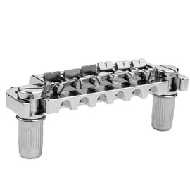 DIAO79NI Adjustable Wraparound Bridge Tailpiece Fully Intonatable Combo Design for Epiphone Les Paul Junior/Special (Chrome)
