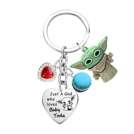 Nzztont Heart Keychains Movie Inspired Gifts Macron Biscuit Charm Keychain TV Moive Keychain For Women Sister Niece Daughter Christmas Birthday Gifts Cute Cartoon Jewelry