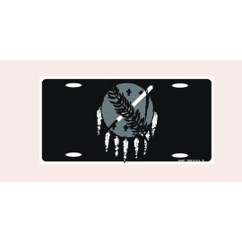 DIGIART INTERNATIONAL OKLAHOMA STATE TACTICAL FLAG METAL NOVELTY CAR LICENSE PLATE AUTO TAG