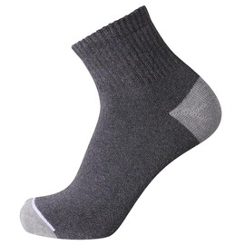 EnerWear 10P Pack Men's Cotton Moisture Wicking Cushion Low Cut Socks (10-13/Shoe: 6-12, DarkGrey)
