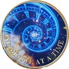 Time Spiral Universe One Minute at A Time Medallion Serenity
