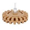 X AUTOHAUX 4" Car Rubber Eraser Wheel with Drill Adaptor