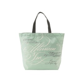 Afternoon Tea Living HP85 Eco Bag, Shopping Bag, Logo Bag with Slit Pocket, M/Veronica Halim, green