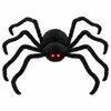 Large Plush Halloween Spider Decoration – Oversized Stuffed Spider Prop