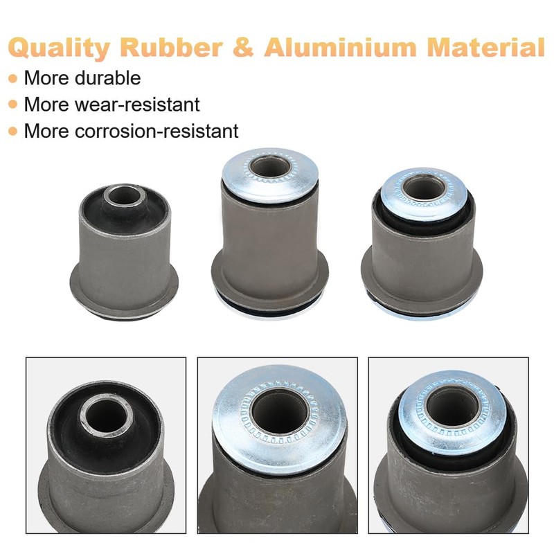 WMPHE Front Upper & Lower Control Arm Bushing Kit Compatible