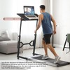 Enayplon Small Standing Desk with Wheels, Portable Treadmill Desk, Rolling
